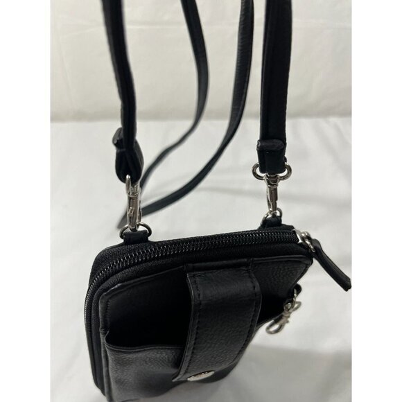 Safe Keeper Black wallet Crossbody Horizontal Purse - Picture 2 of 8